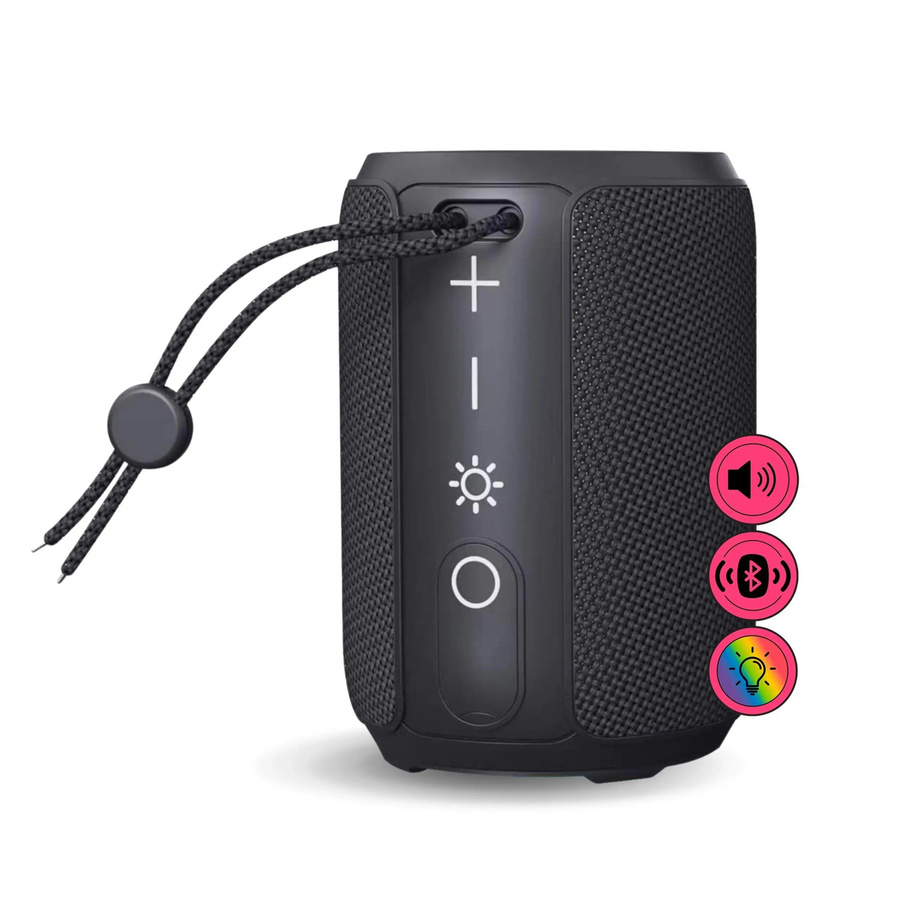 BALDERIA Smart Fire Portable Bluetooth Soundbox mit Knistersound in Schwarz - Bild 2
