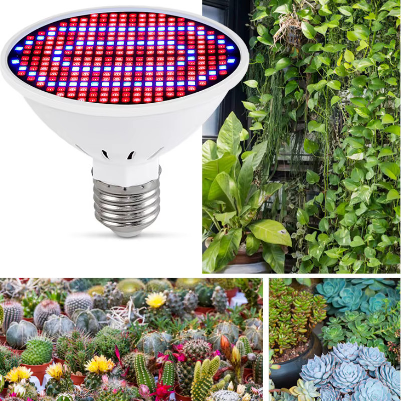 E27 LED Pflanzenlampe mit Vollspektrum für Indoor Hydrokultur und Sämlinge, Weiß - Bild 2