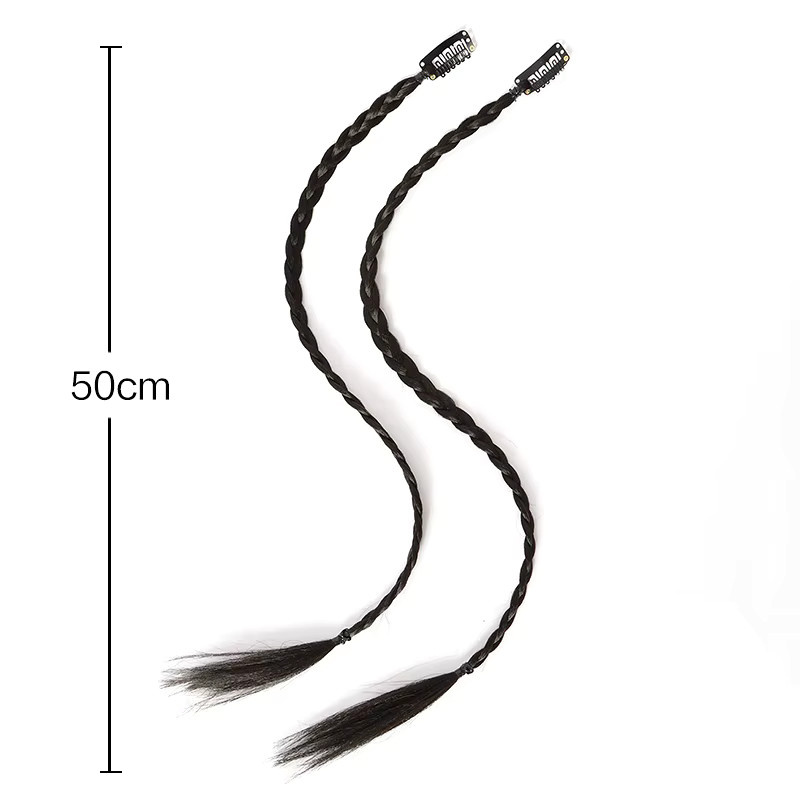 6 Stück Box Braid Haarverlängerung Clip-in Pferdeschwanz, Damen - Bild 2