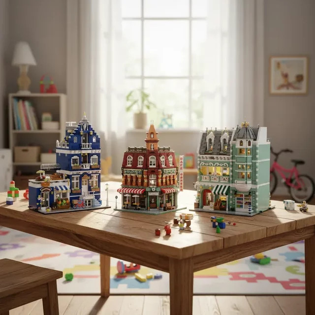 yaafun Europäische Straßenszene Architektur Mini-Bausteine, Konstruktion - Bild 1