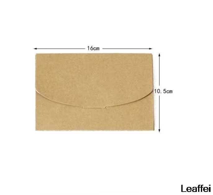 HYFJOY DIY Vintage Kraftpapier Umschläge und Postkarten Set, 10 Stück in 3 Farben - Bild 3