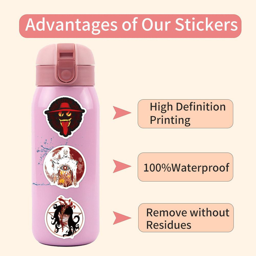 60 Hellsing Anime Doodle Sticker Set in Multicolour zum Dekorieren von Notizbüchern und Koffern - Bild 4