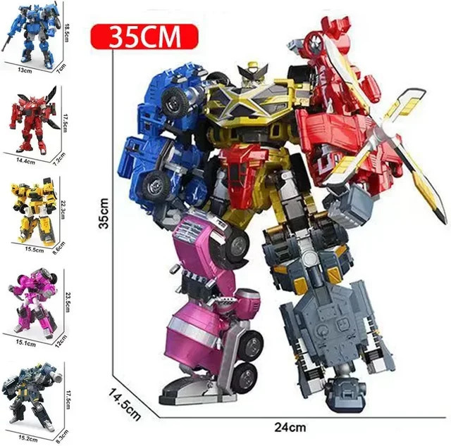 Mini Force Penta X Ranger 5-in-1-Transformationsroboter Bot Pentatron, Actionfigur - Bild 1