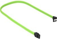 Sharkoon SATA III Kabel 90 Grad mit Sleeve in Grün - Bild 1
