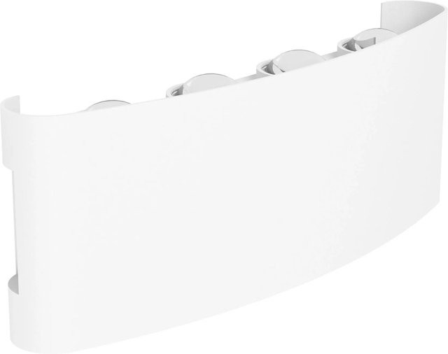 Eglo LED-Außenwandleuchte Cosolenzo-E in Weiß für Garten und Terrasse, B/T/H: 4,5 x 8 x 22 cm - Bild 1