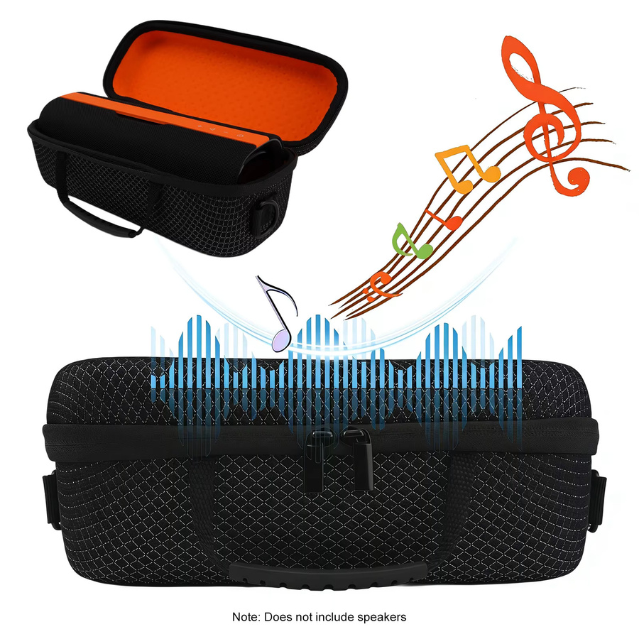 ALLOYSEED EVA-Schutzhülle mit Schultergurt für Xiaomi Sound Party Pro, stoßfeste Outdoor-Reisetasche, Schwarz - Bild 5