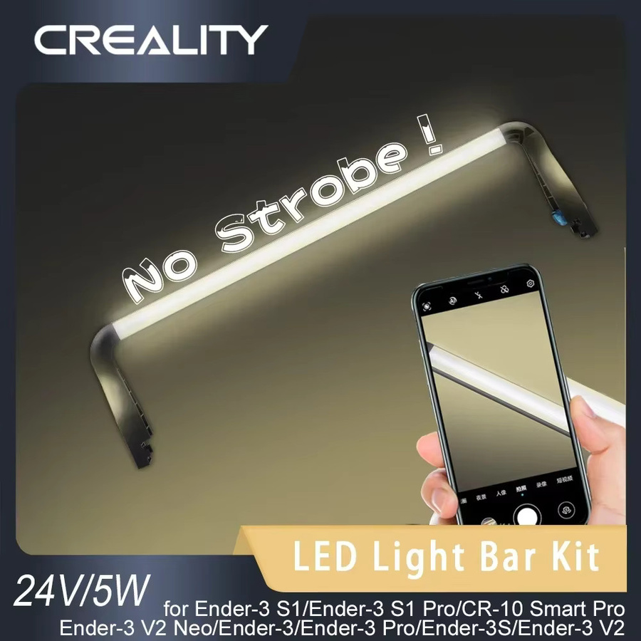 Creality No Strobe LED-Lichtleisten-Kit 24 V/5 W Upgrade für Ender-3 S1 Pro, CR-10 Smart Pro und Ender-3 V2 Neo Serie - Bild 2