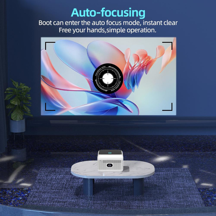 VIVICINE K8 Full HD Projektor Schwarz mit Android 9.0, 5G und Wi-Fi, 1080p Auflösung - Bild 3