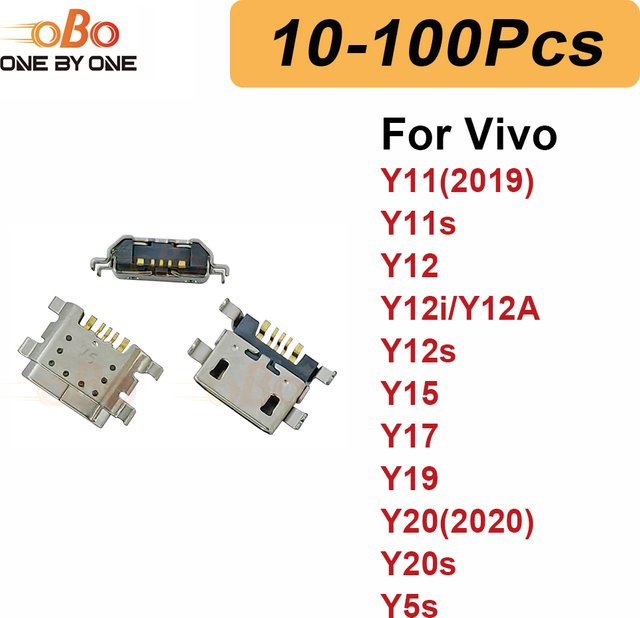 Vivo USB-C Ladeanschluss-Dock-Stecker Reparaturset in Silber für Y11 Y11s Y12 Y12s Y15 Y17 Y19 Y20 Y20s Y5s - Bild 1