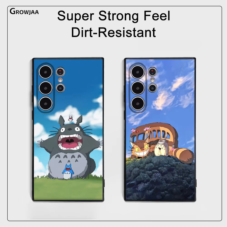 Anime Film Totoro Handyhülle für Samsung Galaxy S25 S24 S23 S22 S21 S20 Plus 5G Soft Case in Multicolour mit Anti-Rutsch-Effekt und Matt-Finish - Bild 4