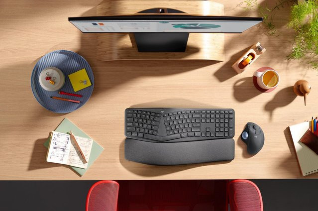 Logitech ERGO M575 for Business Trackball Maus, kabellos via Bluetooth oder Logi Bolt USB-Empfänger, Graphite - Bild 2