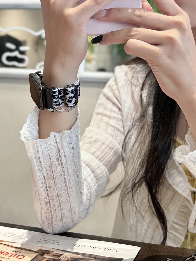 Xiaomi Uhrenarmband, Nylon-Silikon, Leopardenmuster, Bunt - Bild 3