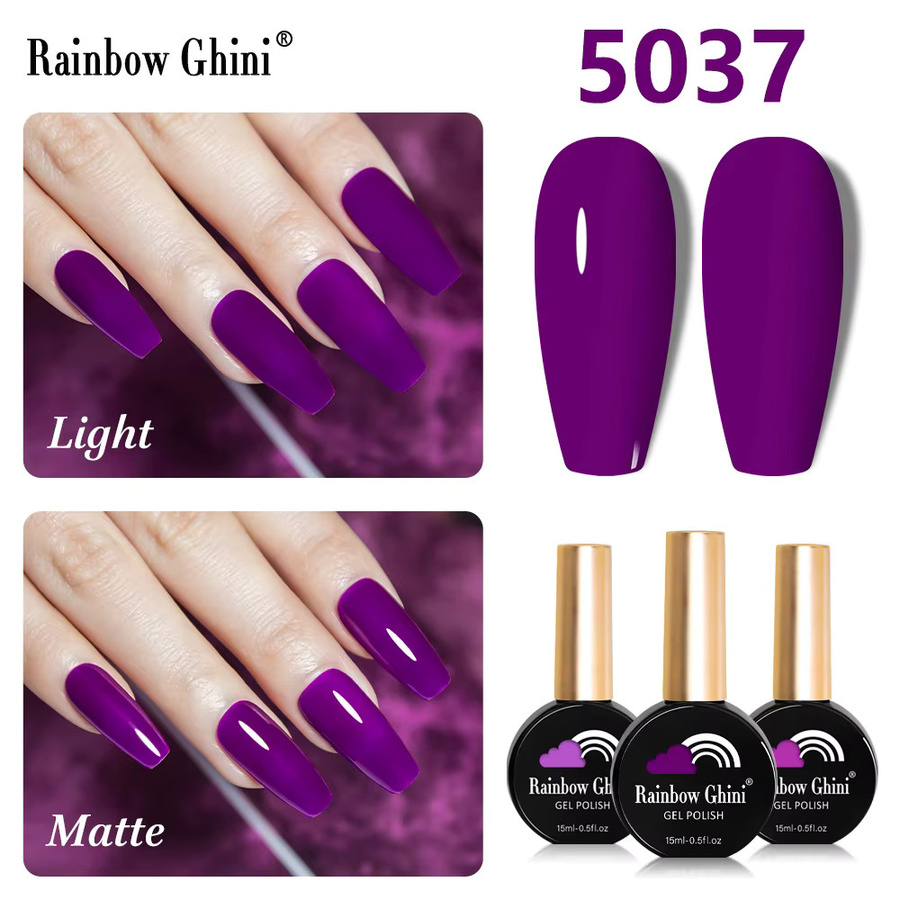 Ghini Nagellack, lila, schimmernd, 15 ml - Bild 4