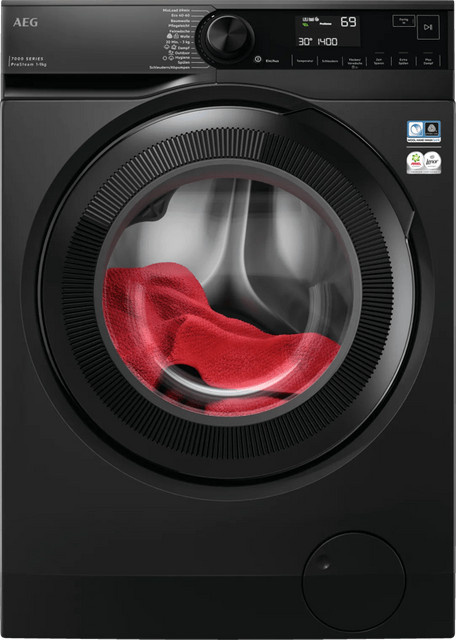 AEG Serie 7000 ProSteam Waschmaschine Frontlader LR7FS75490 in Dark Silver mit 9 kg Kapazität und 1400 U/min - Bild 1