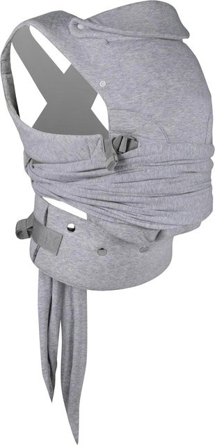 Chicco Boppy Babytrage Comfygrow Bauchtrage und Fronttrage aus Baumwolle in Grau - Bild 1