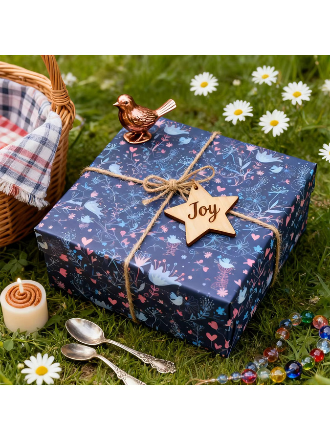Elegante Geschenkpapierrolle für Scrapbooking und Partydekorationen, Breite: 43,18 cm, Länge: 299,72 cm - Bild 5