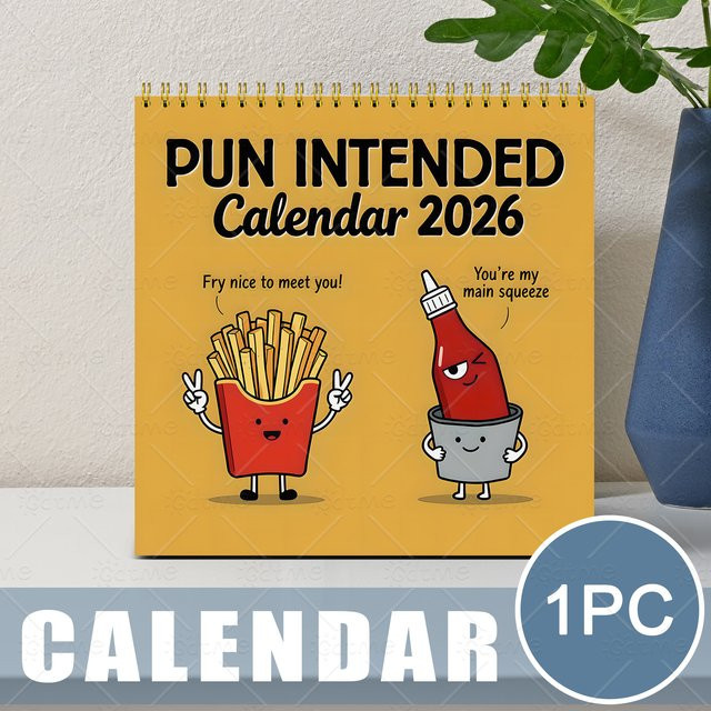 PUN INTENDED Wandkalender 2026 mit 12 Monatsplanern in Multicolour - Bild 1