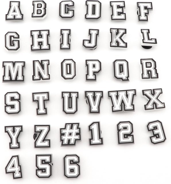 SMATLELF Buchstaben-Schuhanhänger, Alphabet, Unisex - Bild 1