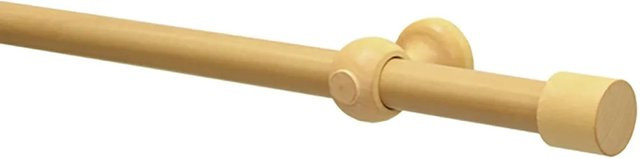 Gardinia Gardinenstangen-Set Shorty aus Buche in Braun, Durchmesser: 2,5 cm, Länge: 240 cm - Bild 1