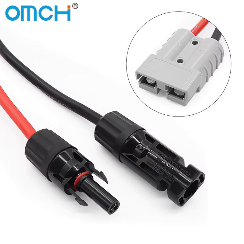 OMCH Solarpanel-Verlängerungskabel 6mm2 10AWG mit 50A-Stecker für Autobatterie und Solarpanel-Verbindung - Bild 3