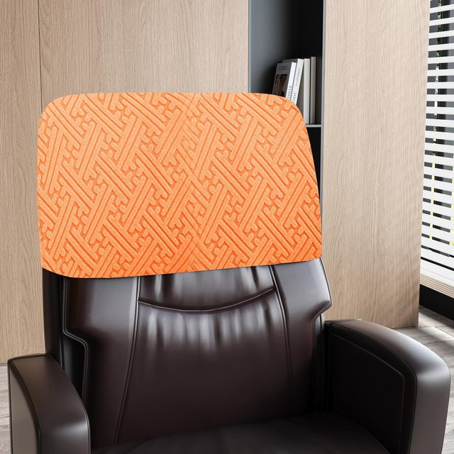 Yiran Furniture Einteiliger Drehstuhlbezug mit Armlehne aus elastischem Stoff in Orange, One Size - Bild 1
