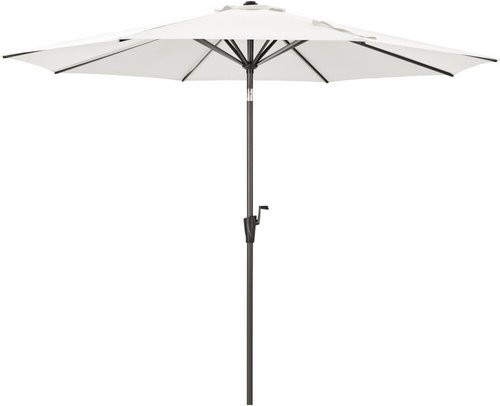 SIENA GARDEN Mittelstockschirm FAGUS Autotilt in Natur mit Durchmesser: 300 cm - Bild 1