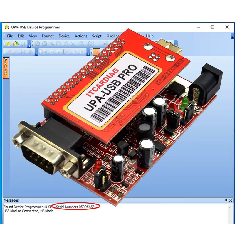 ITCARDIAG UPA USB Pro V2.0 Programmierer für ECU Chip Tuning mit 350MB Script, EEPROM Adapter und NEC Funktionen, Farbe: Rot - Bild 3