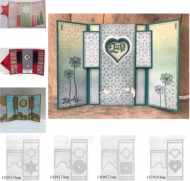 Metall-Stanzformen Pop-up-Rahmen für DIY Scrapbooking und Bastelarbeiten - Bild 1