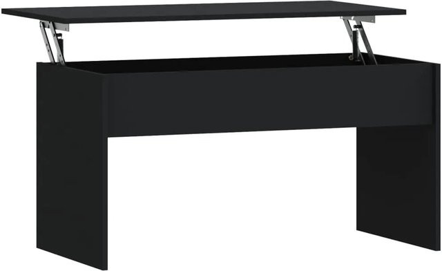 vidaXL Couchtisch modern in Schwarz mit Lift-up-Top aus Holzwerkstoff, B/T/H: 102 x 50,5 x 52,5 cm - Bild 1