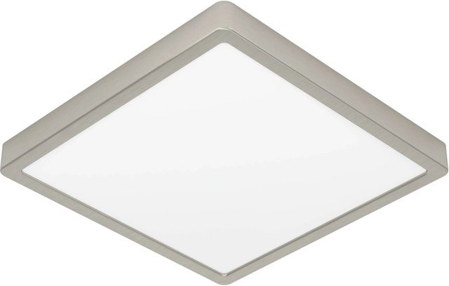 Eglo LED-Deckenleuchte Fueva in Nickelfarben Matt mit warmweißem Licht, Durchmesser: 28,5 cm - Bild 1