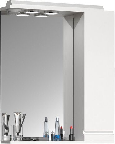 VCM Spiegelschrank Silora L mit LED-Beleuchtung in Weiss, B/T/H: 60 x 14 x 71 cm - Bild 1
