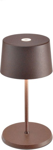 Zafferano Olivia Pro Mini LED-Akkuleuchte in Rost-Optik, dimmbar und wetterfest IP65 für Garten und Balkon - Bild 1