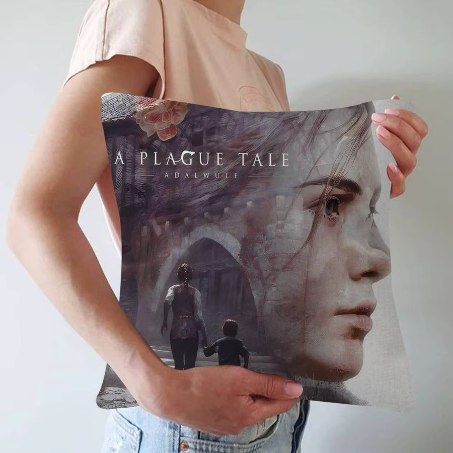 Beast Kingdom A Plague Tale Innocence Kissenbezug Motiv Anime Sofakissen Mehrfarbig B/T/H: 30 x 30 x 30 cm - Bild 4