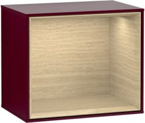 V&B Finion Regalmodul Wandbeleuchtung mit LED in Peony Matt und Eichenholz, B/T/H: 41,8 x 35,6 x 27 cm - Bild 1