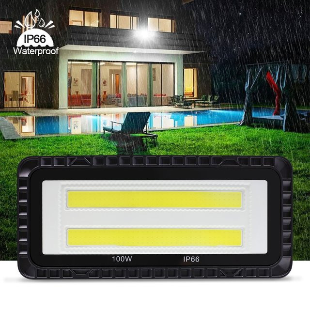 PARKSON LED Flutlicht Strahler IP66 Wasserdicht in Schwarz für Garten und Außenbeleuchtung - Bild 1