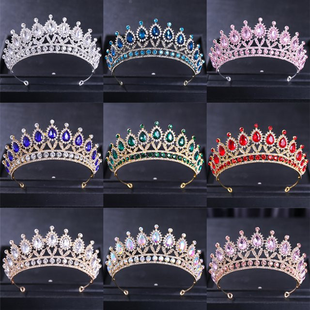 Tiara Vintage, Kristall, Hochzeit - Bild 1