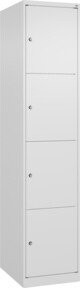 C+P Schließfachschrank Classic PLUS mit 1 Abteil in Verkehrsweiß, H x B x T: 185 x 40 x 50 cm - Bild 1