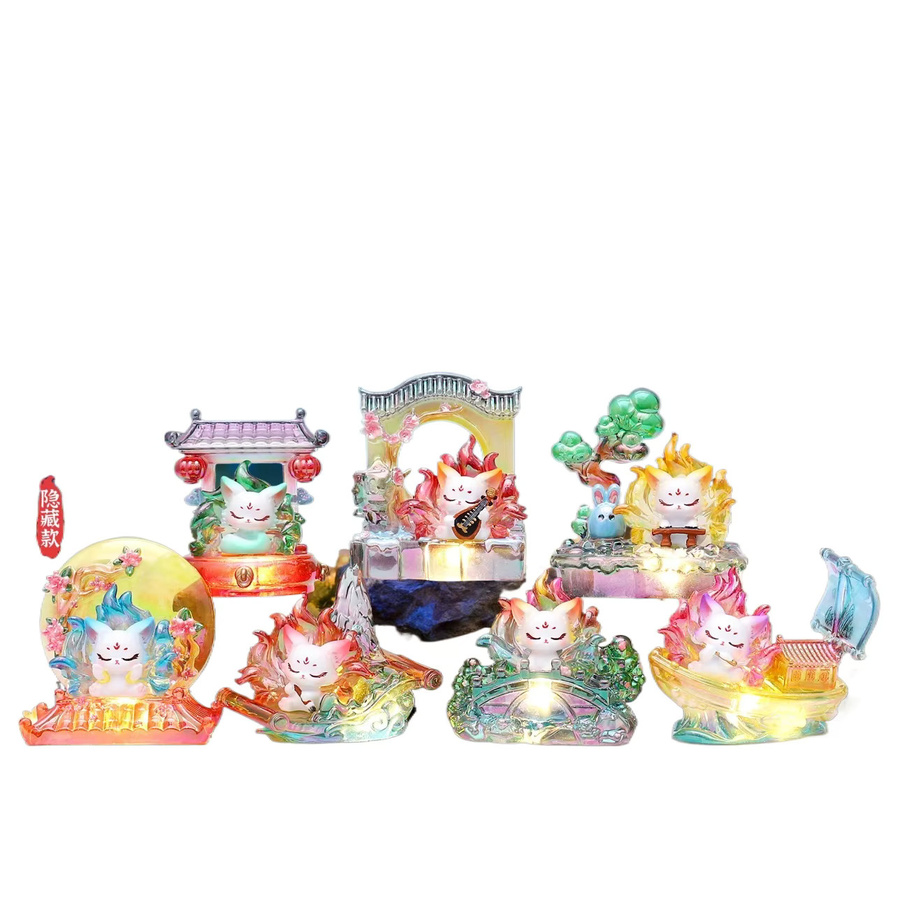 Potdemiel Neun-Schwänziger Fuchs Zweite Edition, Blindbox-Spielzeug, Harz, Bunt / Mehrfarbig - Bild 4