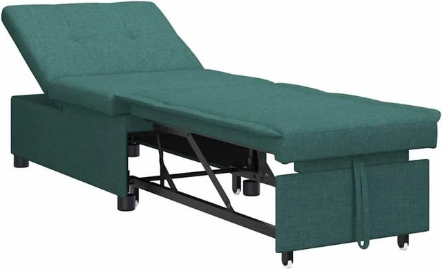 vidaXL Schlafsofa Dunkelgrün B/T/H: 194 x 50 x 82 cm - Bild 1