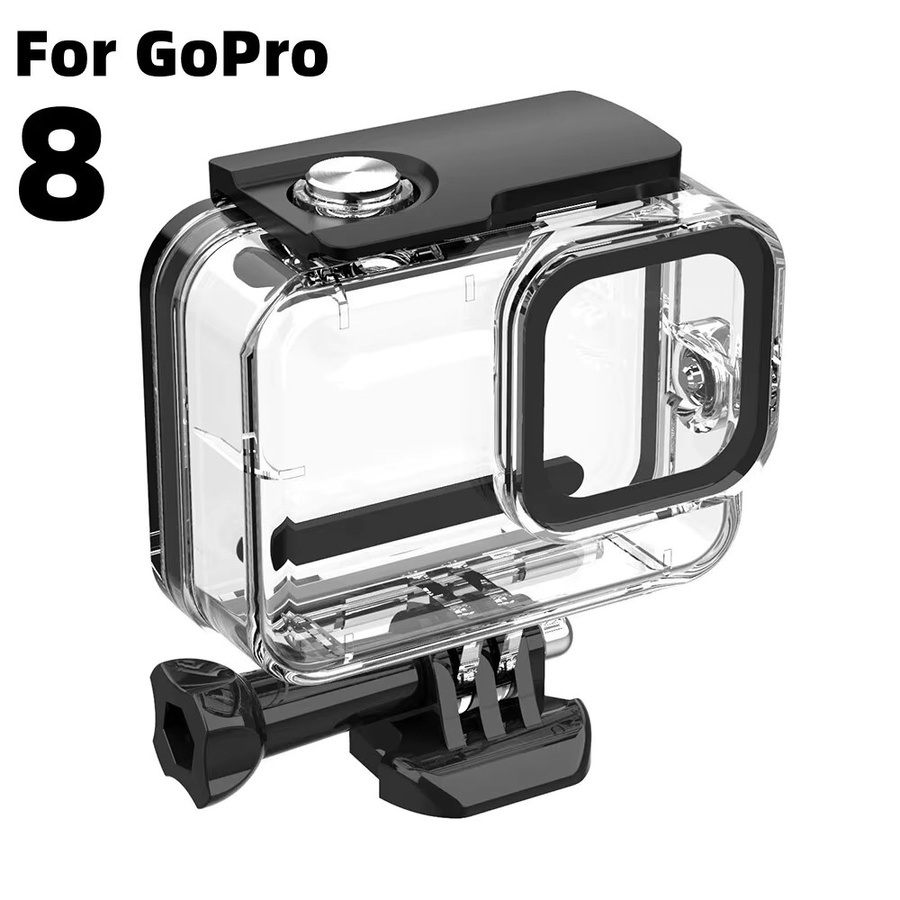 FitStill wasserdichtes Unterwasser-Tauchgehäuse für GoPro Hero 8, Schwarz - Bild 6