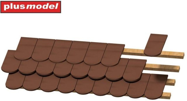 Plusmodel Dachziegel glatt, 140-teiliges Set, Braun - Bild 1