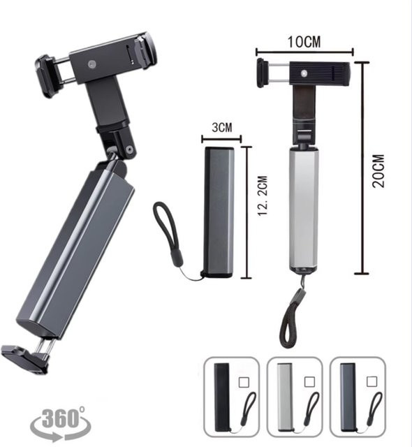 Bolomboy Universal Handy Halterung mit 360 Grad Drehung und verstellbarem Clip in Grau für Bett und Schreibtisch - Bild 1