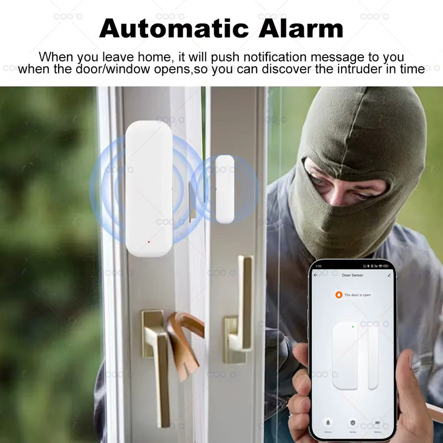 Tuya Zigbee Türsensor und Fensterkontaktsensor in Weiß für Smart Home Sicherheitsschutz mit Smart Life App - Bild 2