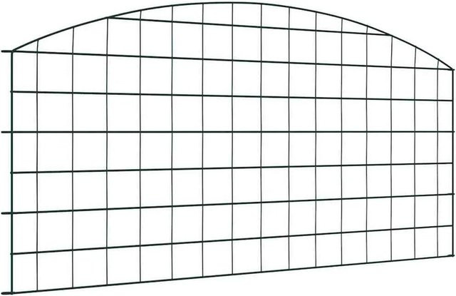 vidaXL Teichzaun Set aus Stahl in Grün, 5 Stück, Höhe: 100 cm, Breite: 50 cm - Bild 1