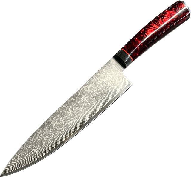 Grillfürst Kochmesser aus Damaststahl mit einer Klingenlänge von 20,5 cm - Bild 1