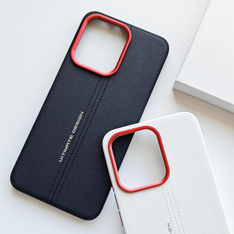 ELVEV Business PU-Leder Schutzhülle für OnePlus Turbo 6 mit weichem TPU-Rand in Schwarz, Weiß oder Grau - Bild 2