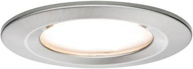 Paulmann Nova LED Bad-Einbauleuchte in Silber, 6W, IP44, Warmweiß - Bild 1