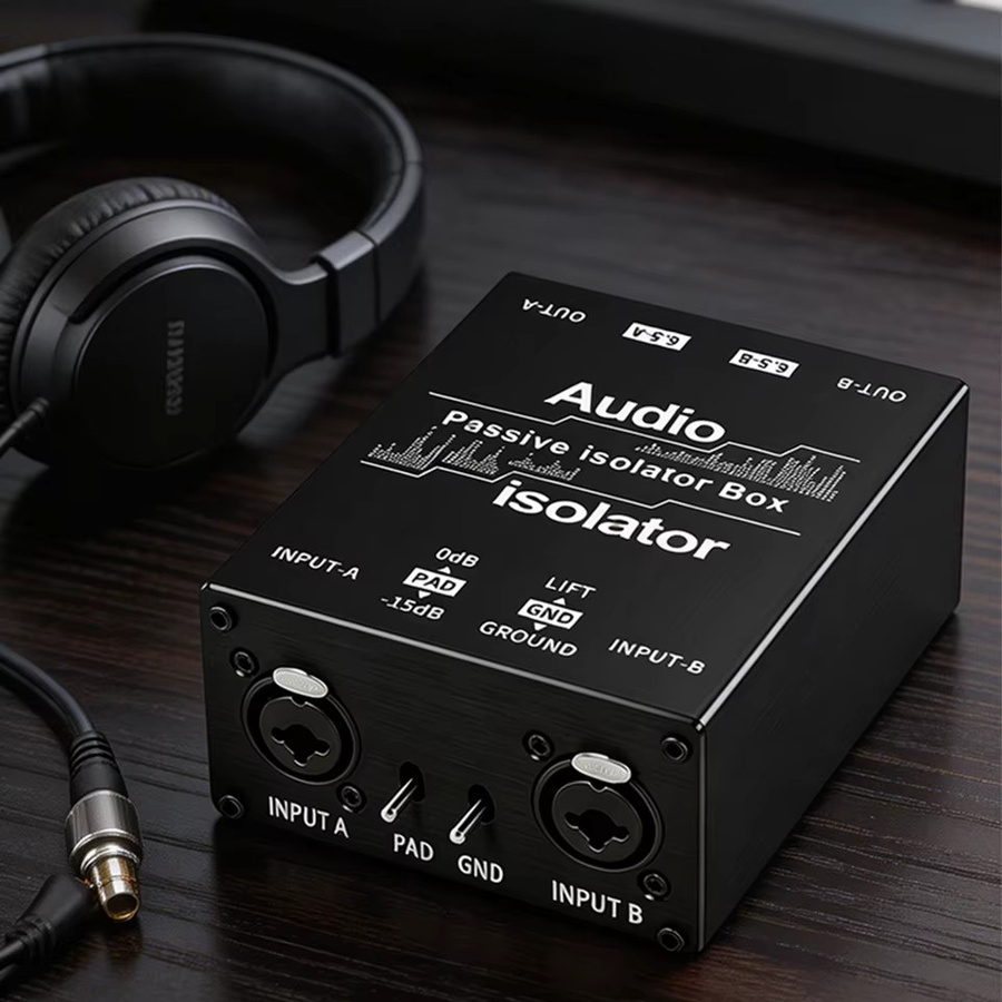 TITAK XLR-Erdungsschleifenisolator in Schwarz: Zweikanaliger Stereo-Audio-Rauschfilter und Hum-Eliminator für Heimstereoanlagen, Auto-Audio und Studiolautsprecher - Bild 6