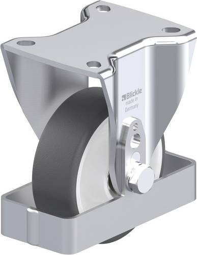 Blickle BH-POTH 100K-1-FS Stahlblech-Bockrolle in Grau mit 100mm Rad-Durchmesser und 300kg Tragfähigkeit - Bild 1