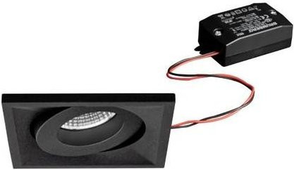 Brumberg LED-Einbauleuchte quadratisch in Schwarz mit warmweißem Licht und 7W Leistung - Bild 1